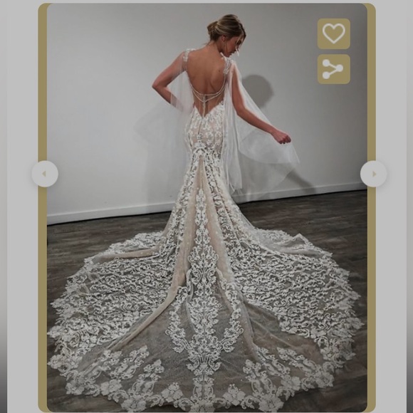 Eve of Milady Wedding Dress with detachable skirt & veil - Picture 1 of 12